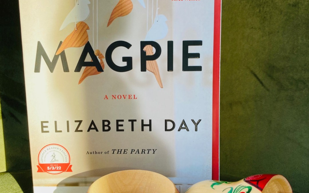 Magpie by Elizabeth Day book pictured beside a broken toy
