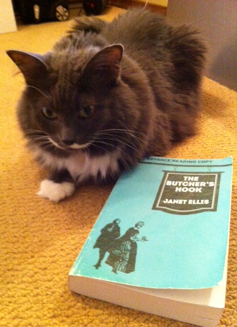 The suspense of this book really kept Smokey on her paws