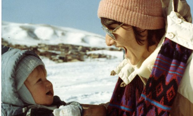 Sue with her son Dylan as a toddler