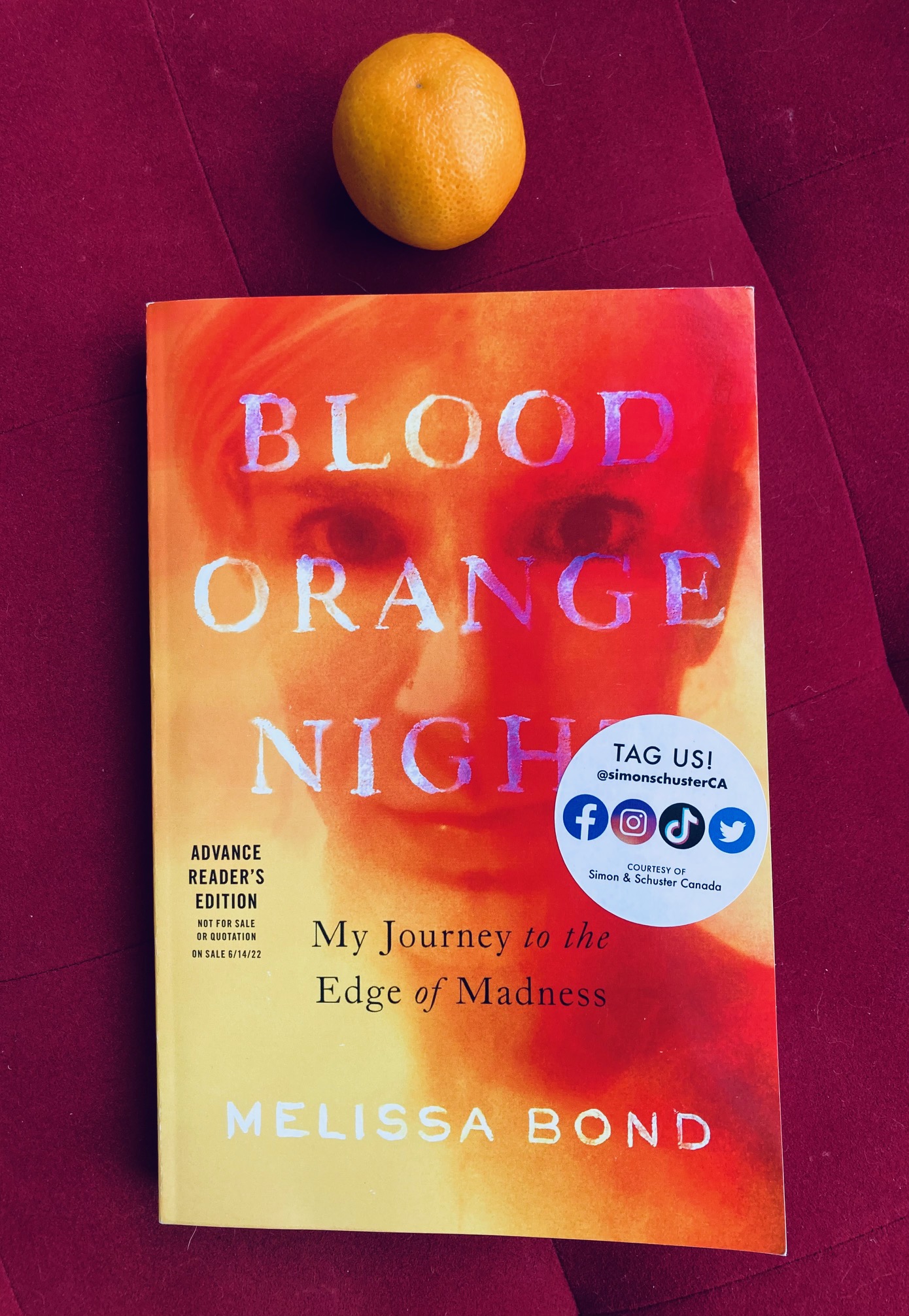 Blood Orange Night by Melissa Bond book